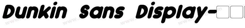 Dunkin Sans Display字体转换